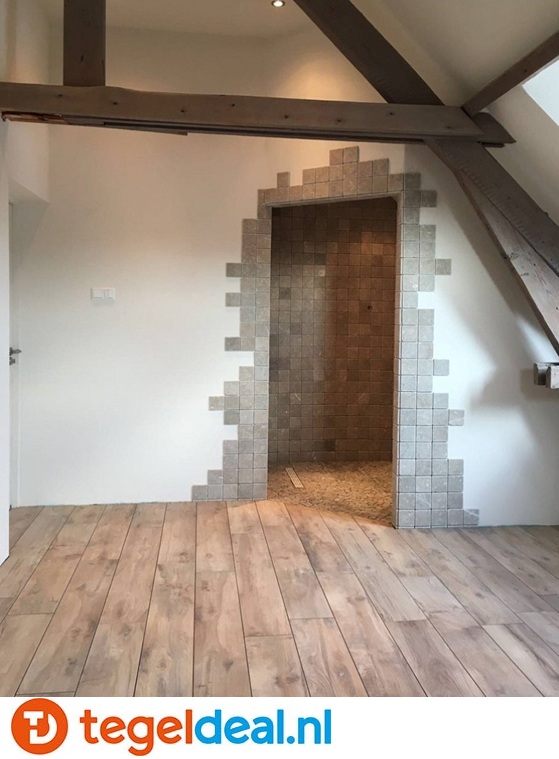 Houtlook tegels slaapkamer